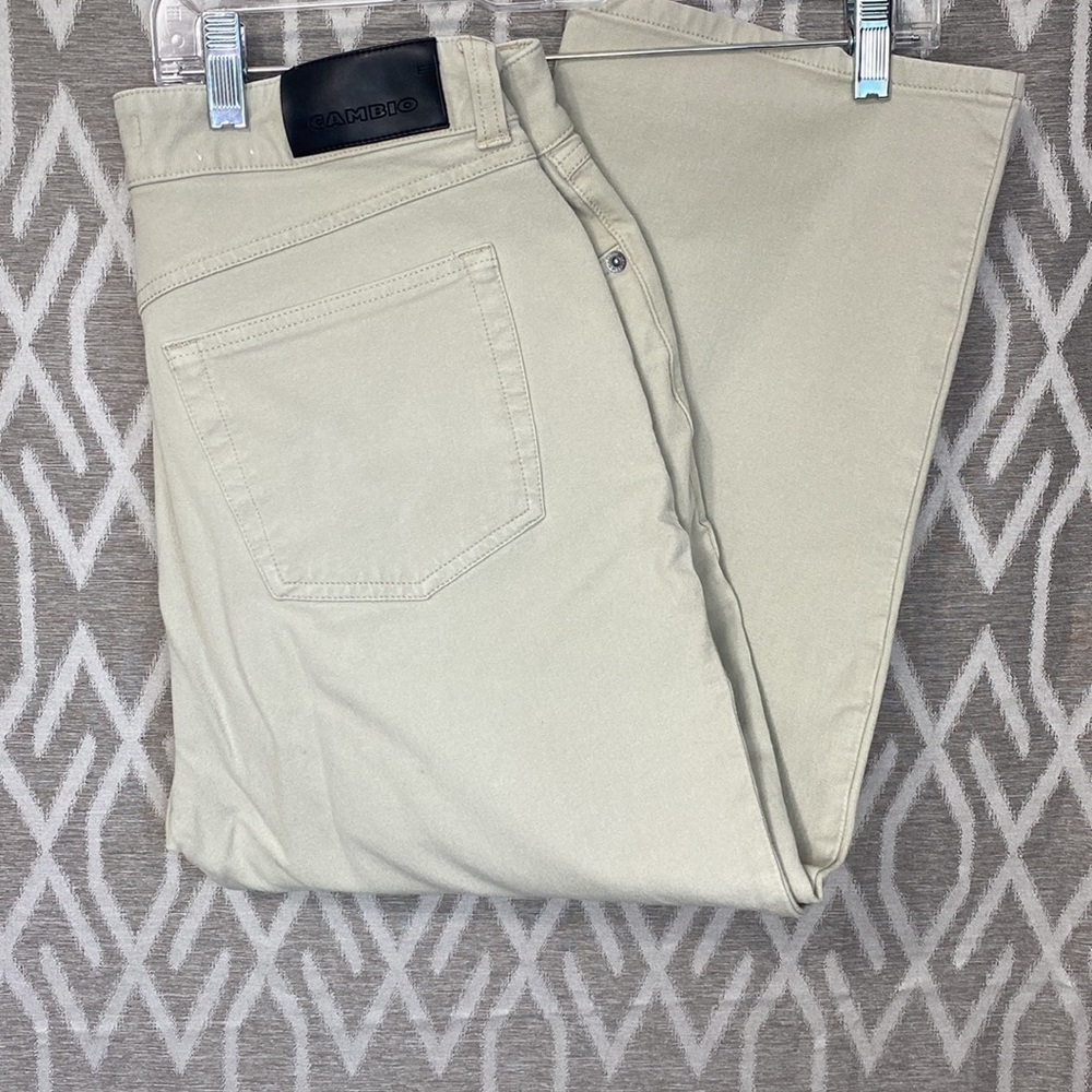 Cambio Jeans Cropped Khaki Pant Size: 12